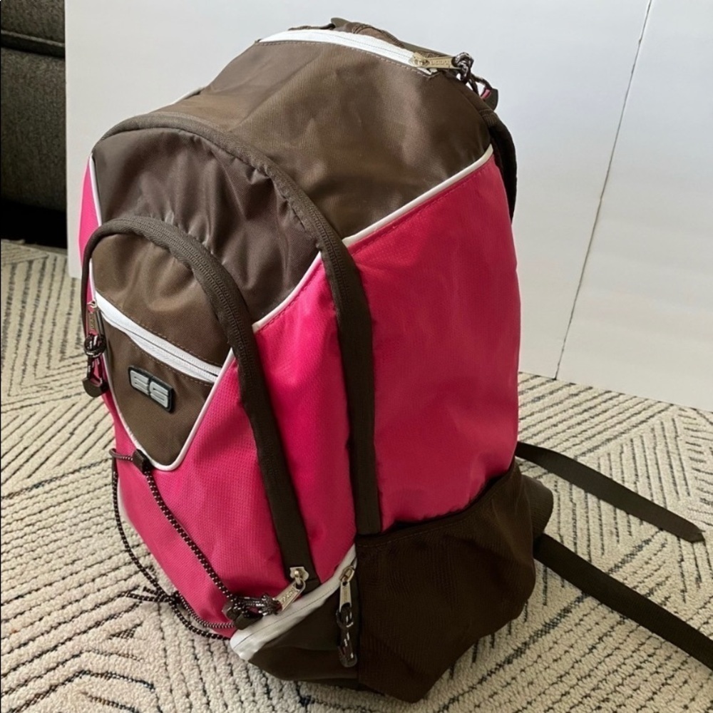 Eastport Backpack Brown Pink OS - Picture 10 of 13